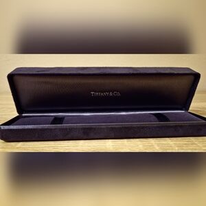Tiffany & Co Black Suede Presentation Bracelet Box - Jewelry Not Inuded  EUC